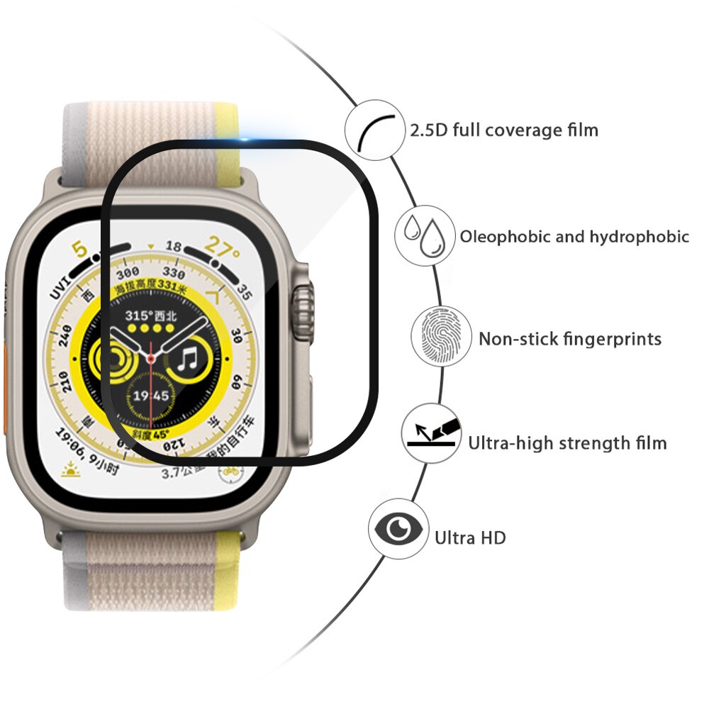 Cường lực H11 H12 Ultra Apple.Watch 49mm loại 3D full màn và kính cường lực phẳng AW 38mm 42mm 40mm 44mm 41mm 45mm SWA