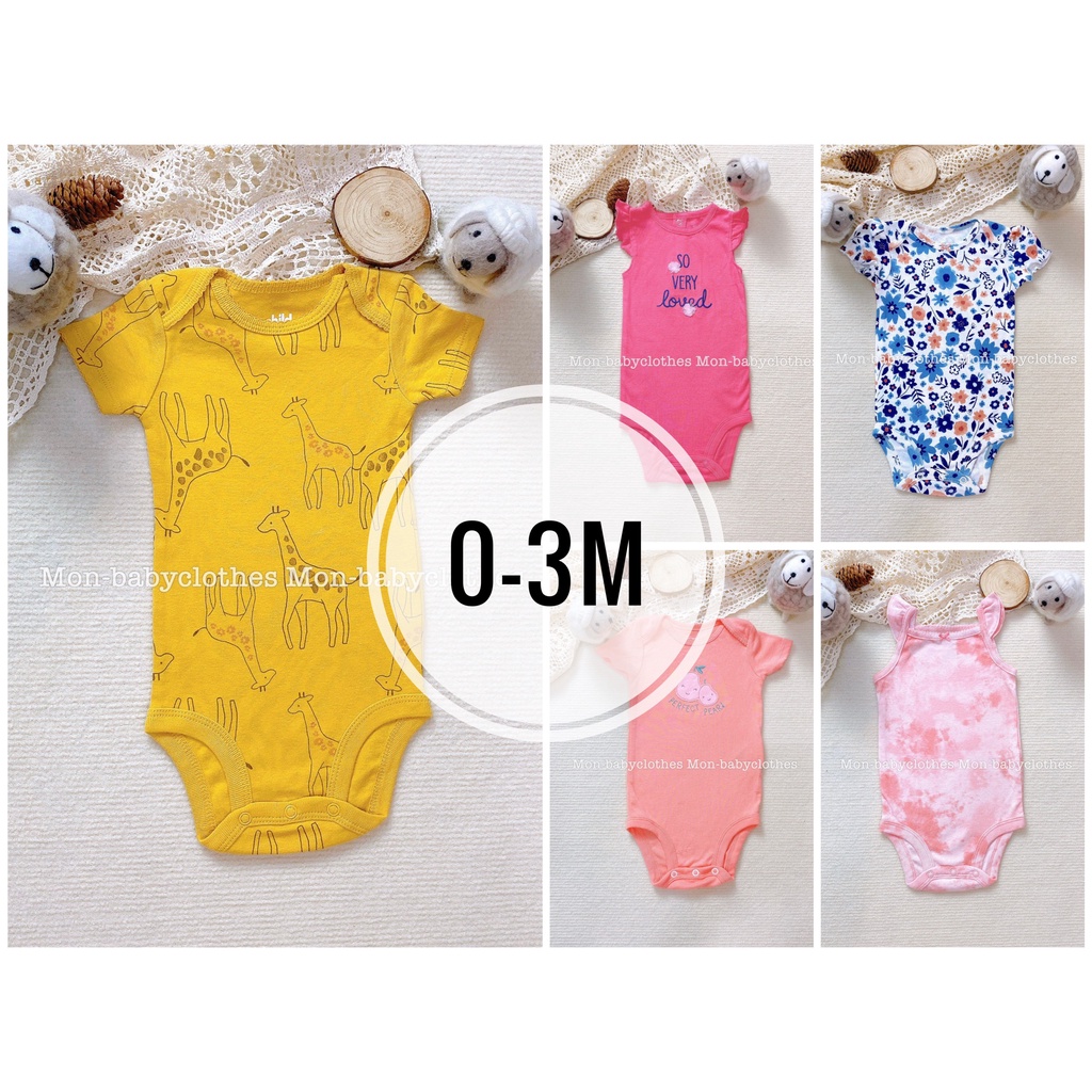 BODY cộc tay 0-3 tháng