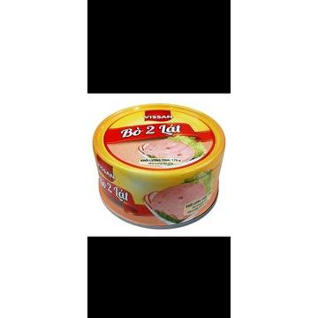 Bò 2 lát lon in Vissan hộp 170g - 445