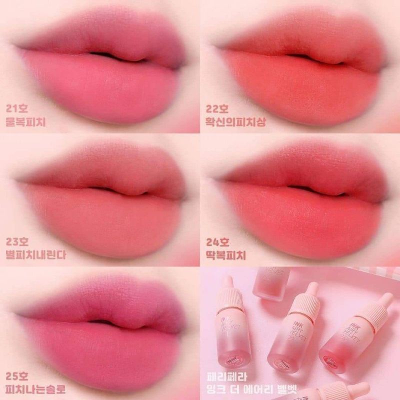 Son Kem Peripera Ink Airy Velvet Lip Tint Peachs