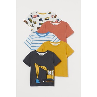 ()Set 5 áo thun cotton HM 2-8 tuổi