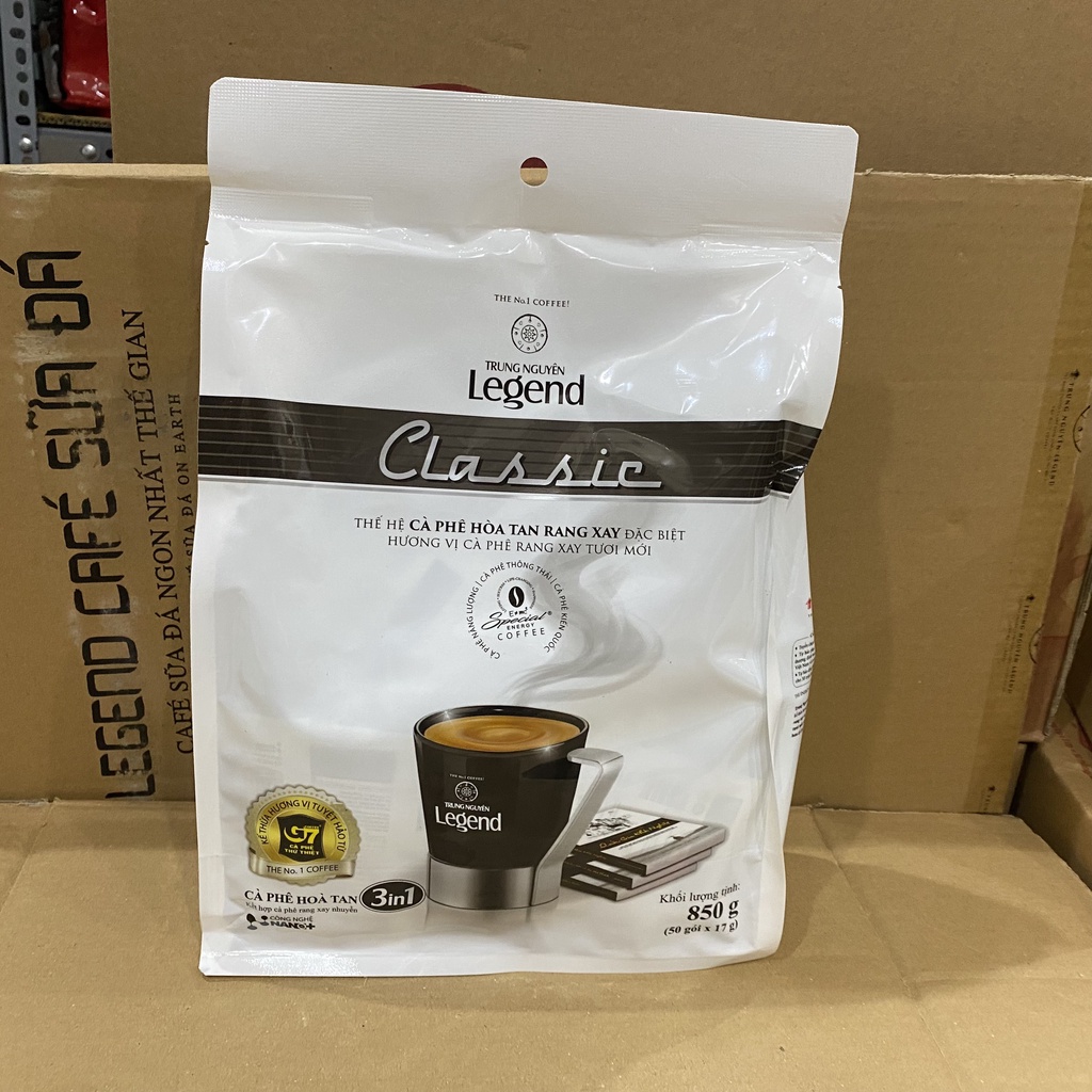 Cà Phê Hòa Tan Trung Nguyên Legend Classic - Bịch 50 gói