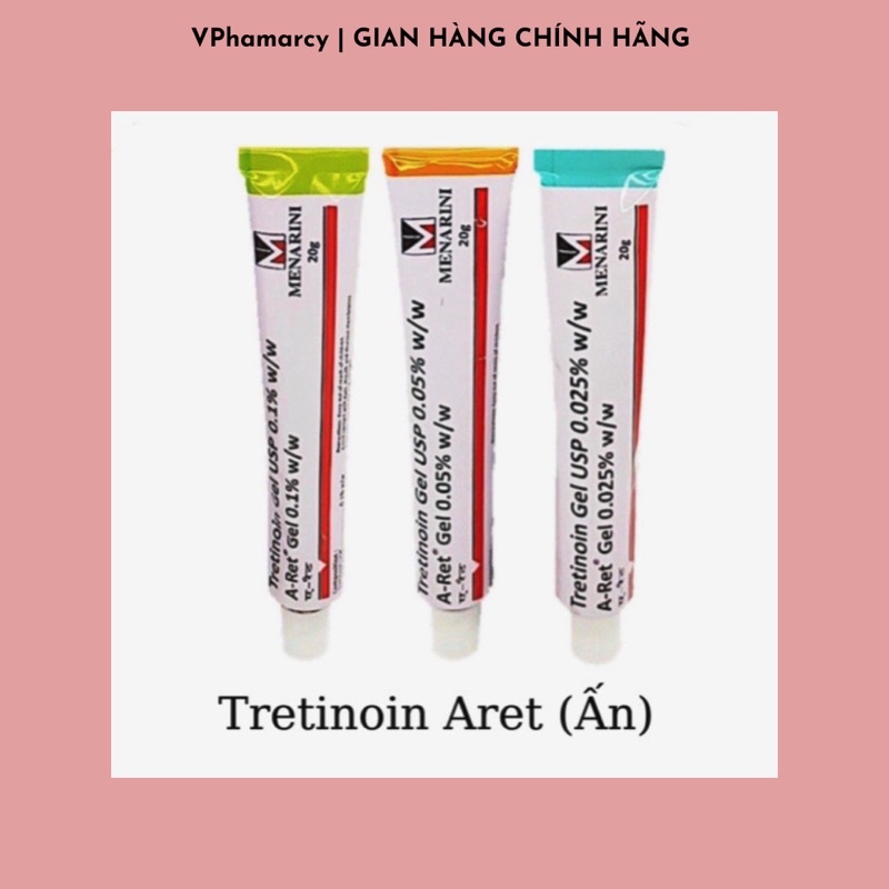 Gel Tretinoin Aret hỗ trợ giảm mụn hiệu quả