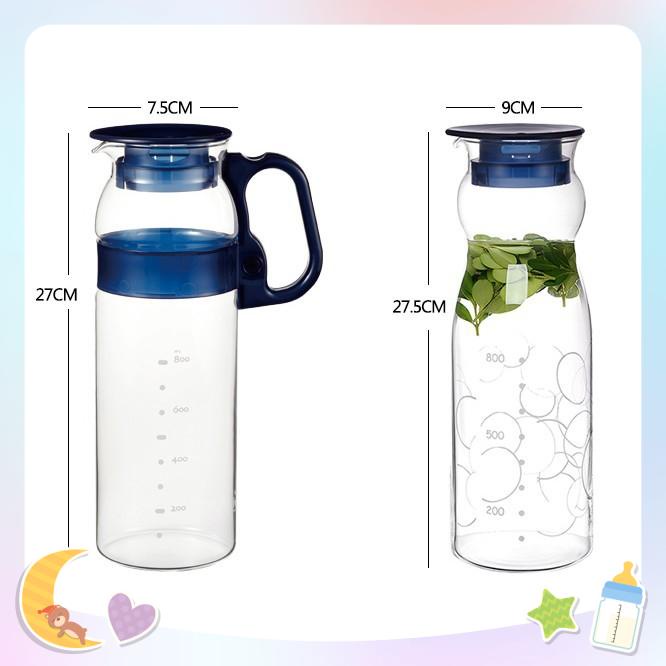 Bình nước thủy tinh Iwaki 1.3 lít -Thương Hiệu Nhật Bản