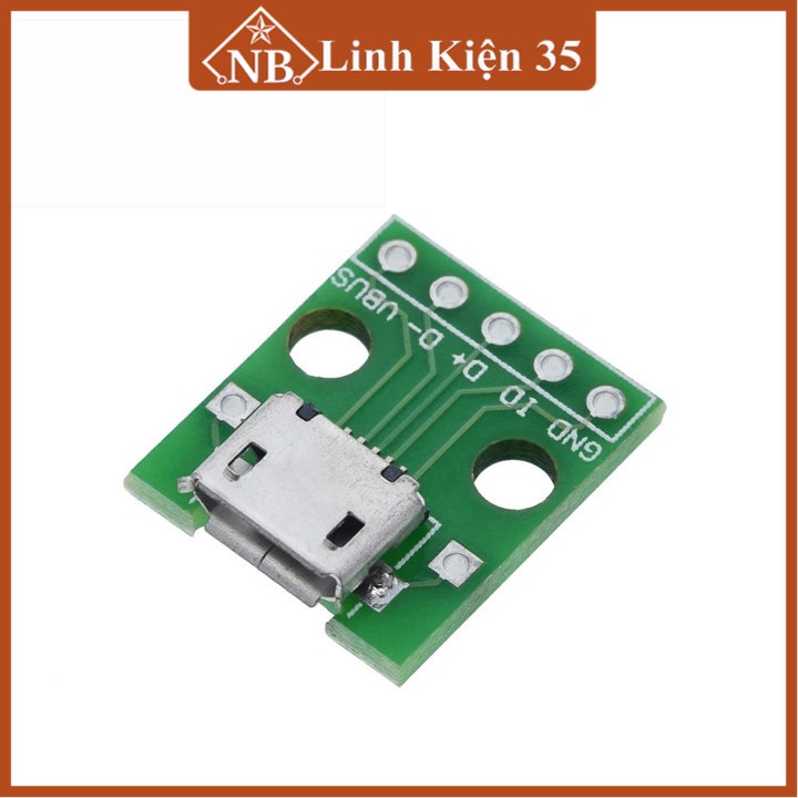 Bo chuyển micro USB-5P TO 2.54MIL chân cắm, chuyển đổi nguồn điện và cáp dữ liệu