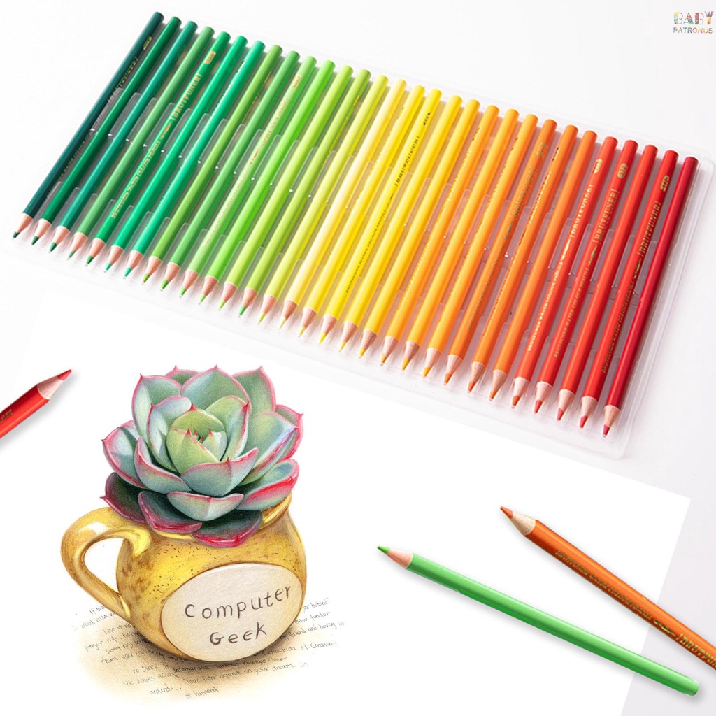 Set 48 / 72 / 120 / 150 / 180 Bút Chì Màu Nước Hòa Tan Cho Học Sinh / Họa Sĩ