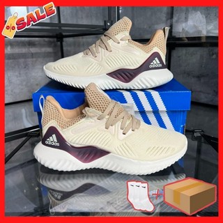 ⚡️full box⚡️giày thể thao chạy bộ alphabounce vàng kem nam nữ