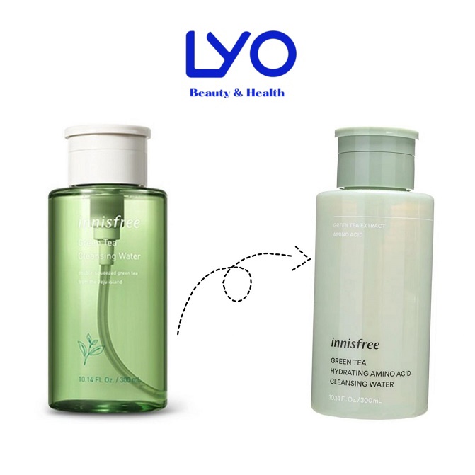 Nước Tẩy Trang Trà xanh Innisfree Green Tea Hydrating Amino Acid Cleansing Water 300ml