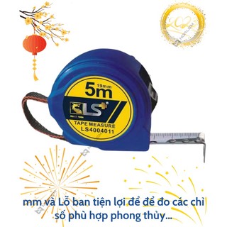 Thước vàng & xanh 2 mặt LS+
