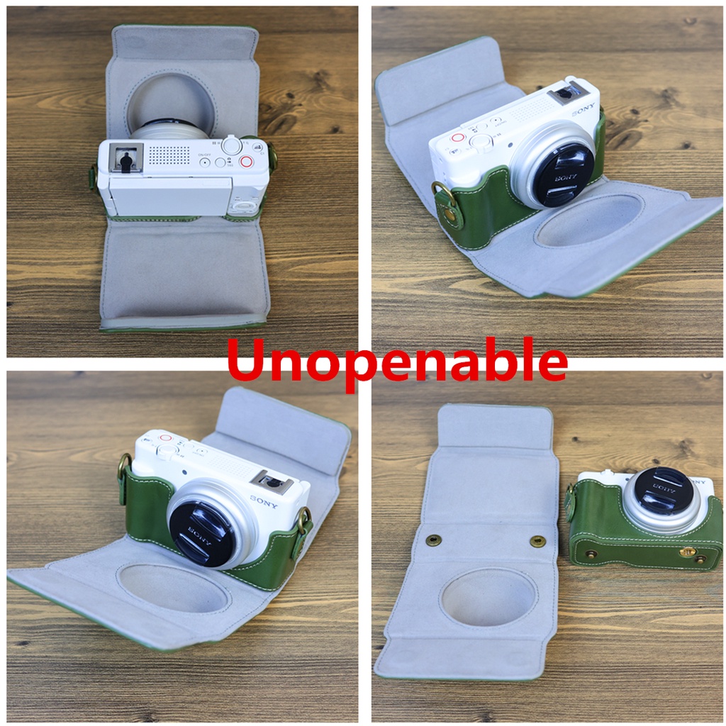 Pu Ốp Điện Thoại Da Giả Có Dây Đeo Vai Cho sony zv1f zv-1f zv1 ii zv1m2 camera