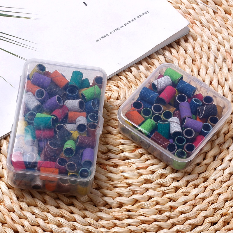 Set 50 / 100 Giấy Nhám 80 / 120 / 150 / 240 Dùng Để Làm Móng Nghệ Thuật