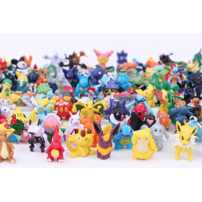 Mô hình pokemon pikachu đáng yêu cho bé đồ chơi trẻ em trang trí dễ thương kích thước khoảng 1cm ngẫu nhiên