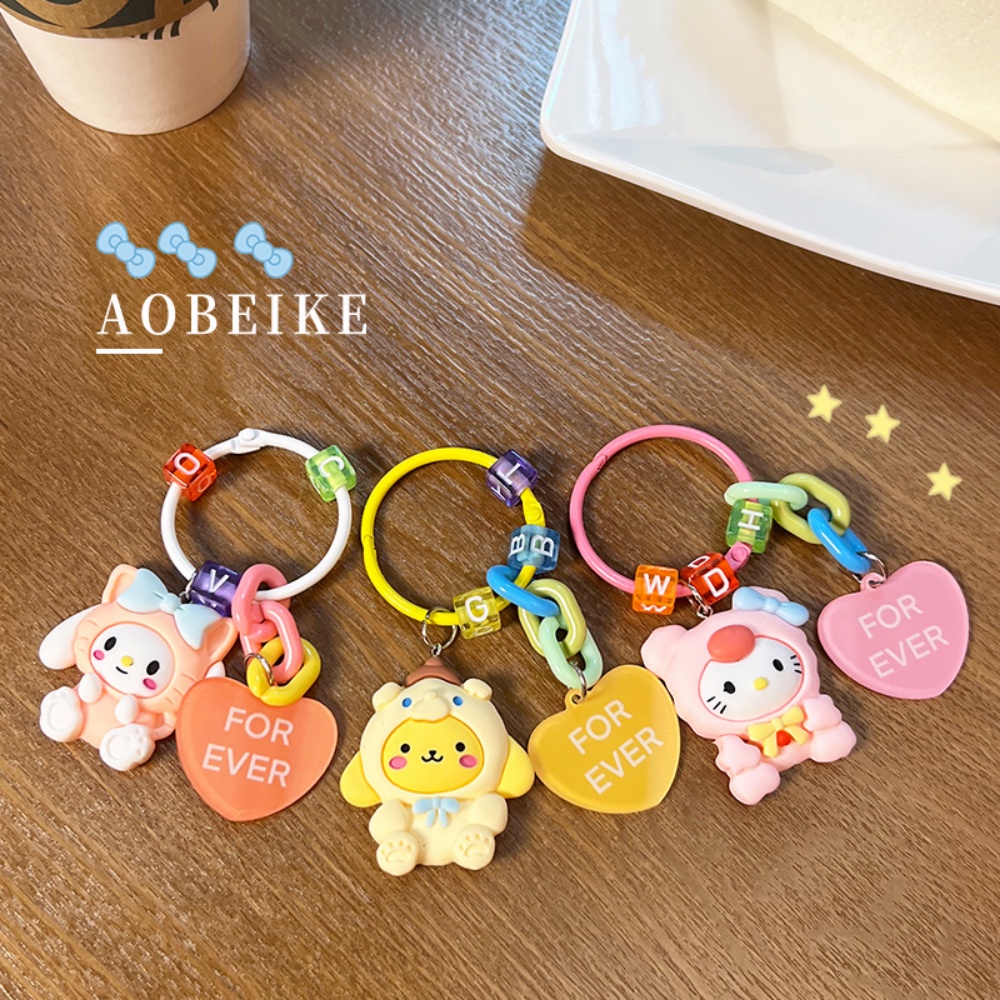 Dây Đeo Điện Thoại Họa Tiết Hello Kitty Cho IPhone 14 13 12 11 Pro Max XS Max XR 8 7 Plus