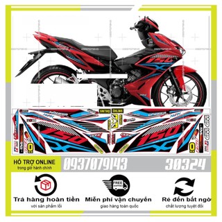 TEM RỜI WINNER X DÁN XE ĐỎ 30324 -
