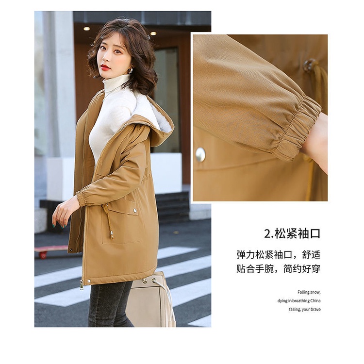 Áo Khoác Gió Dáng Dài Thiết Kế Mới Dày Dặn Thời Trang Mùa Đông