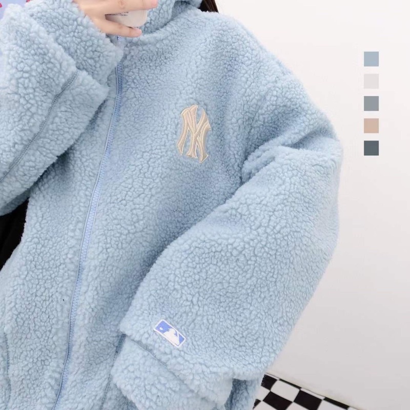 ÁO KHOÁC MLB LÔNG CỪU