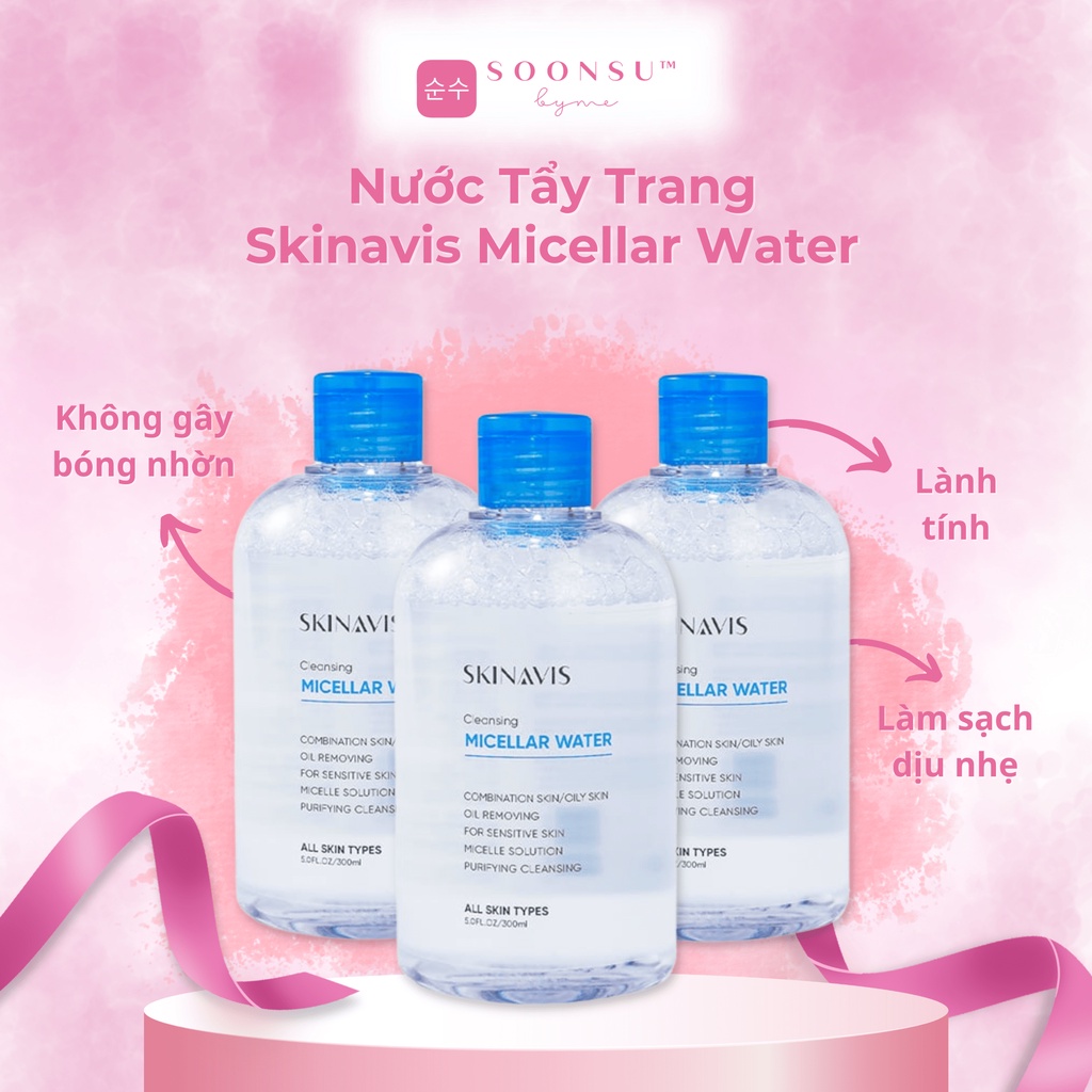 Nước Tẩy Trang Làm Sạch Sâu Skinavis Micellar Water