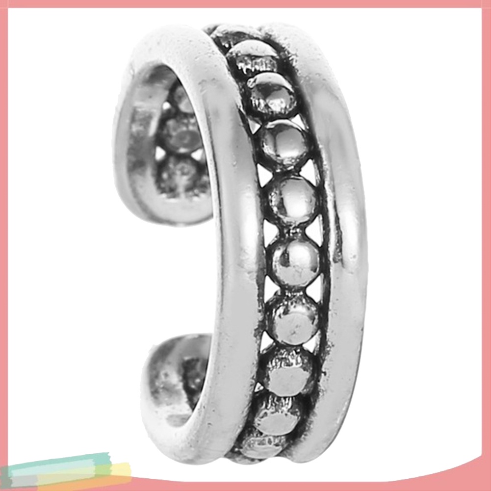 Phụ kiện bông tai dạng kẹp không bấm lỗ bằng kim loại cho nữ