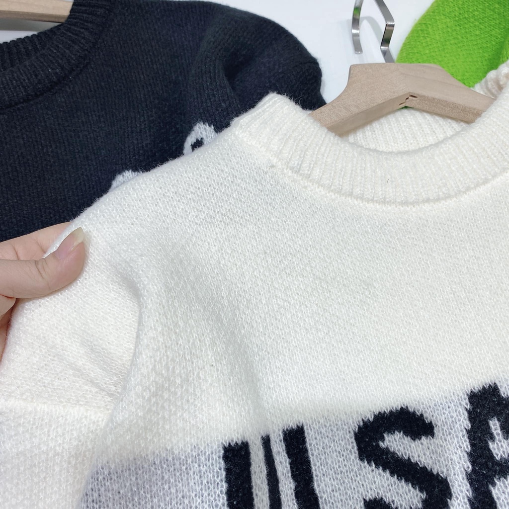 Áo len chữ 3 màu dày dặn