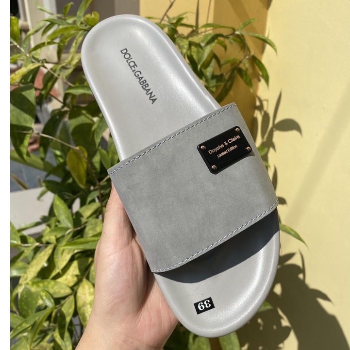 Dép nam quai ngang, dép DG quai da thời trang 2022