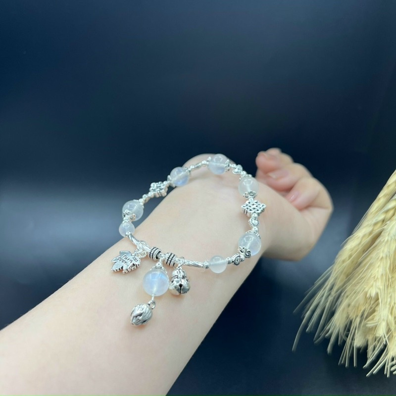 Vòng Tay Đá phong Thuỷ Phối Bạc 925