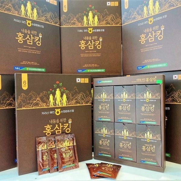 Vua hồng sâm hàn quốc Red Ginseng King hộp 30 gói x 50ml - Hàng chính hãng