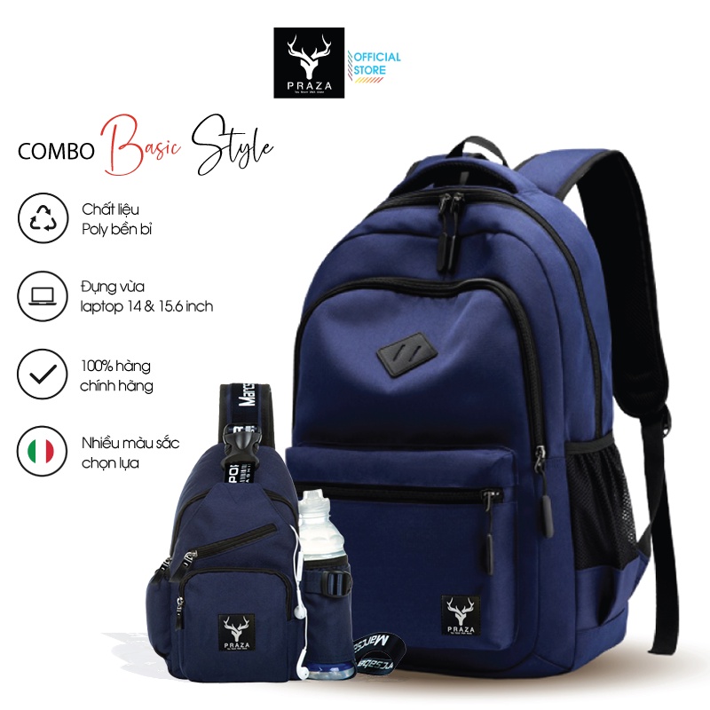 Bộ Balo Cá Tính &amp; Túi Đeo Tiện Ích PRAZA BL177DC108