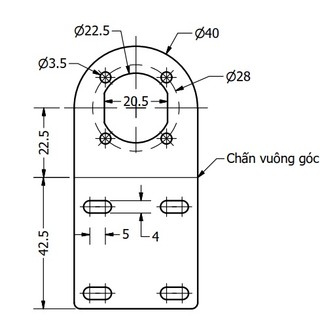 Gá động cơ planet 30w
