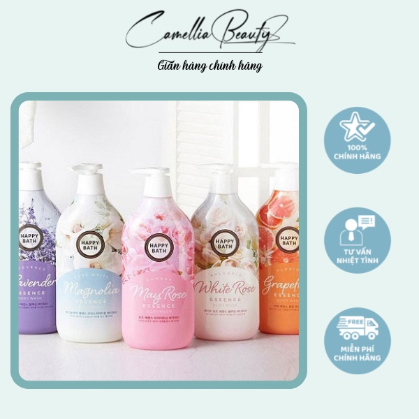 Sữa Tắm Happy Bath Hương Thơm Quyến Rũ Dưỡng Ẩm Da 900ml Của Hàn Quốc Cao cấp