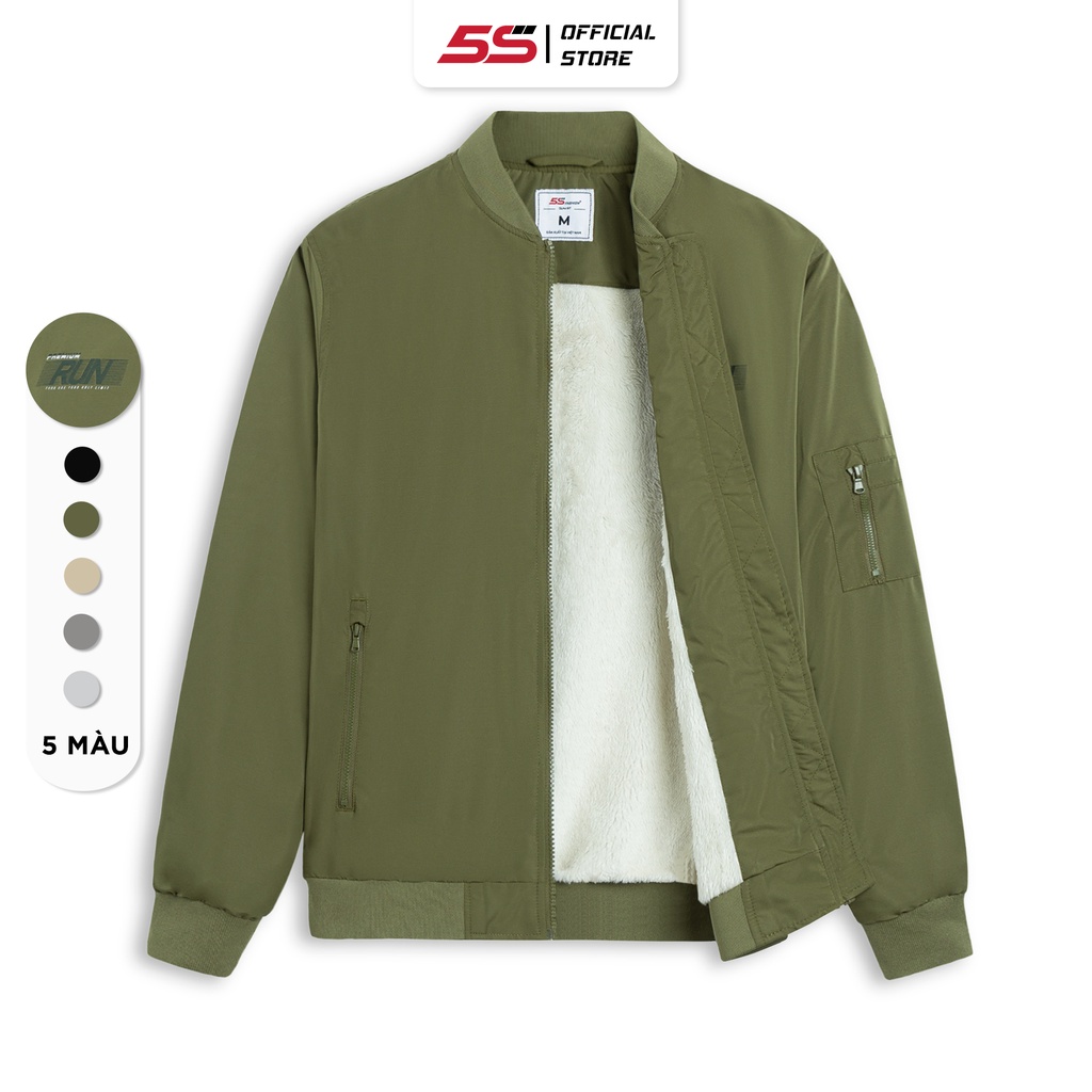 Áo Khoác Bomber LÓT LÔNG, Công Nghệ BLOCKTECH, Siêu Ấm, Trượt Nước, Chống Bám Bụi (AKB22009)