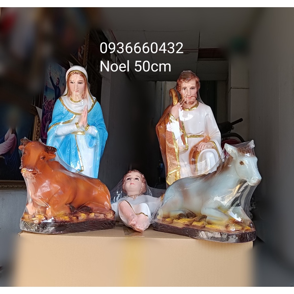 BỘ TƯỢNG TRANG TRÍ NOEL (GIÁNG SINH) 5 TƯỢNG - QUÀ TẶNG Ý NGHĨA 50CM – MÀU XANH DƯƠNG
