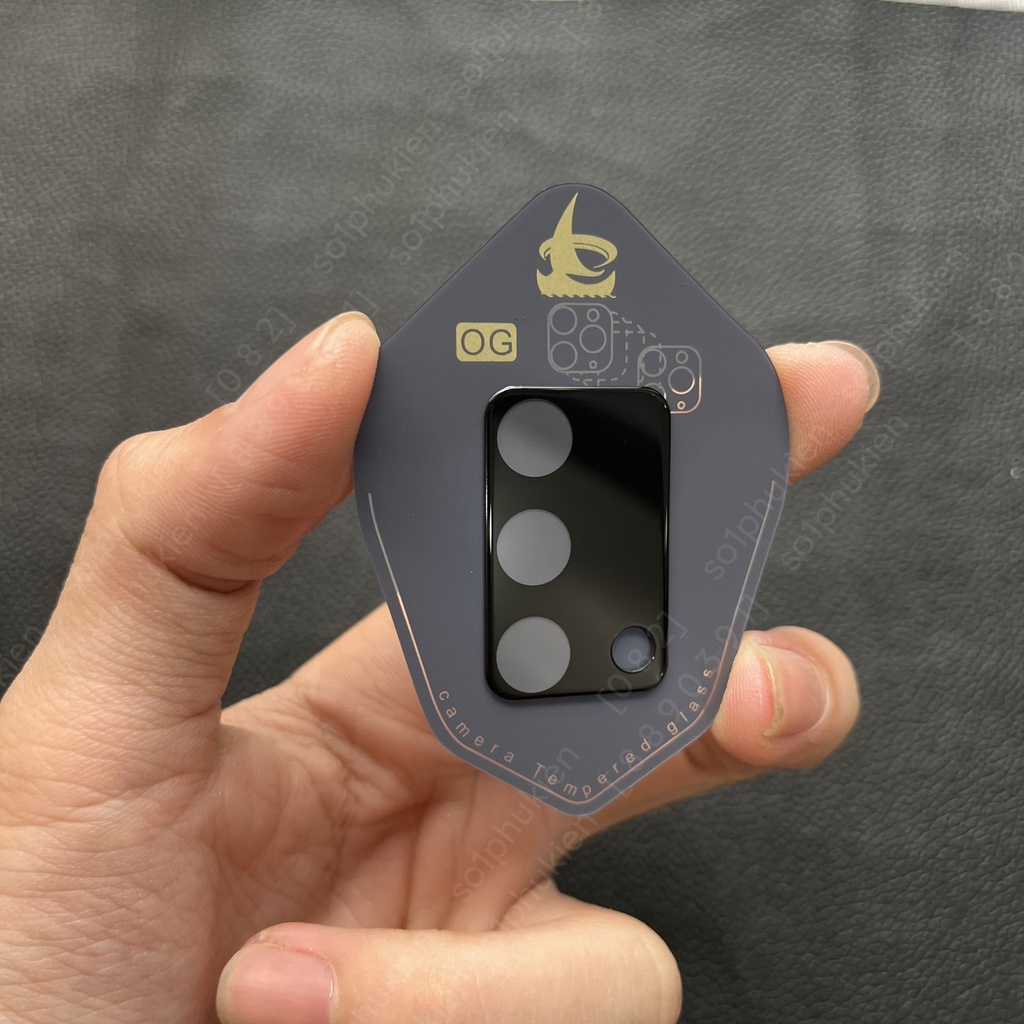 Kính cường lực camera đế đen Oppo A74 4G / A95 giúp bảo vệ cam, chụp hình đẹp