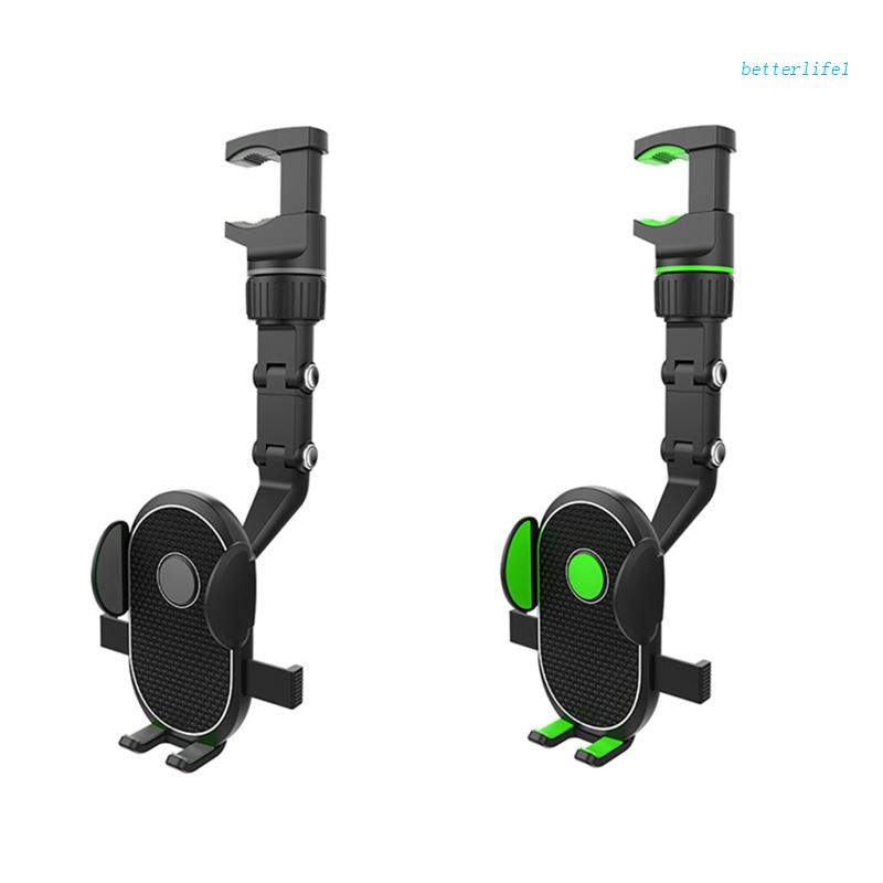 Gương Chiếu Hậu Xoay 360 Độ Chuyên Dụng Cho Xe Hơi° Giá Đỡ Điện Thoại / Thiết Bị Định Vị GPS 3-21mm Có Miếng Đệm Silicon