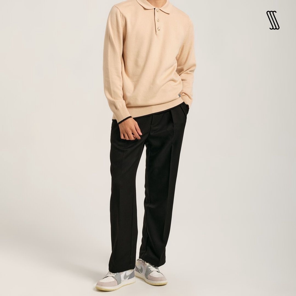 Quần âu ống đứng nam SSSTUTTER ly ngược nắp túi nhỏ cạp trước MARCELLO TROUSERS
