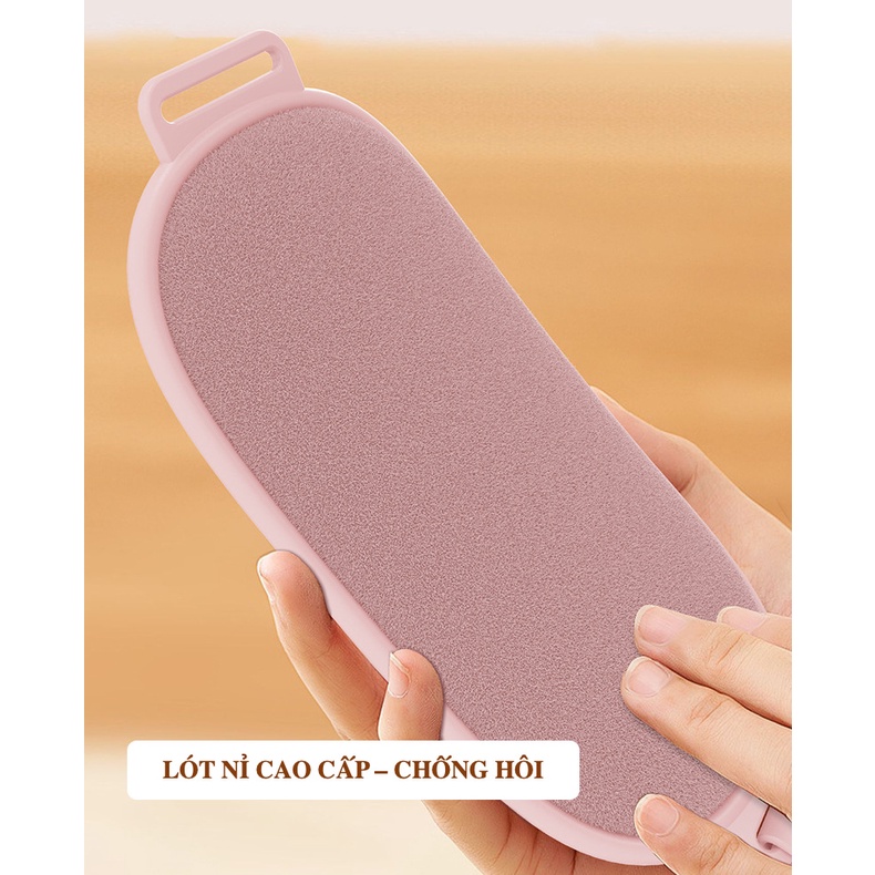 Đai massage bụng kinh giảm mỡ giảm cân nữ, máy chườm nóng giảm đau bụng kinh đau lưng sạc pin cao cấp