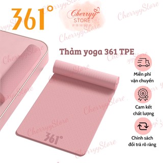 Thảm yoga TPE 361 độ chính hãng cao cấp, thảm cao su non tập tại nhà