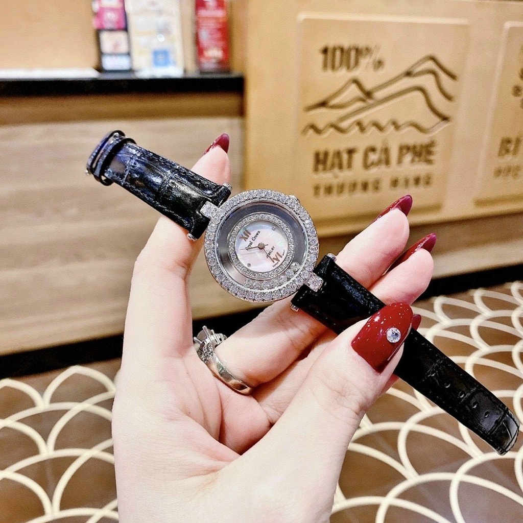 Đồng hồ nữ Royal Crown dây da cao cấp - Bảo hành 12 tháng