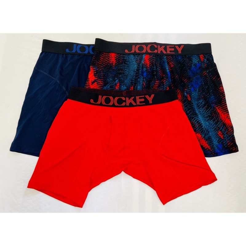 Combo 3pcs quần lót boxer nam Jockey, chất liệu 90%polyester 10%spandex co giản 4 chiều,màu sắc đa dạng,thoáng mát