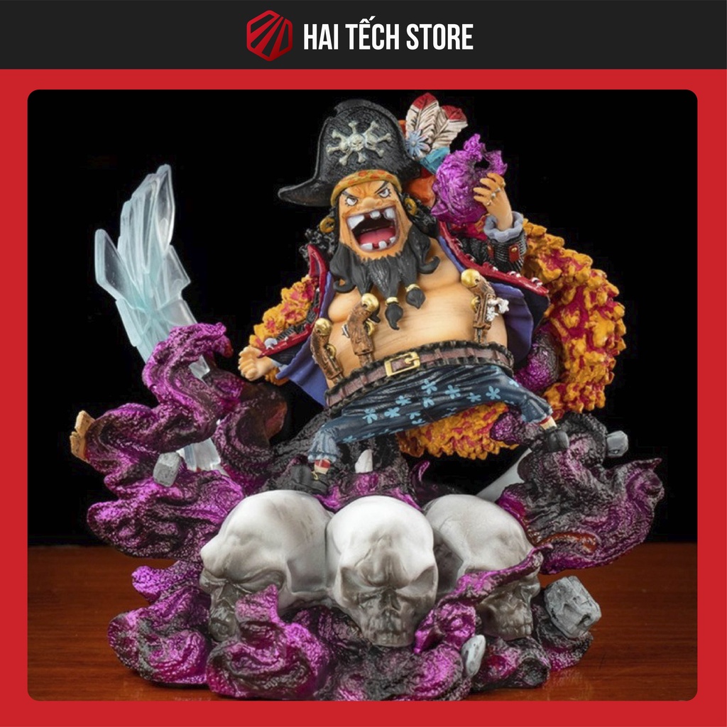 Mô hình one piece, Thuyền trưởng Râu đen bản cao cấp cao 15cm, figure anime vua hải tặc để bàn trang trí decor cực đẹp