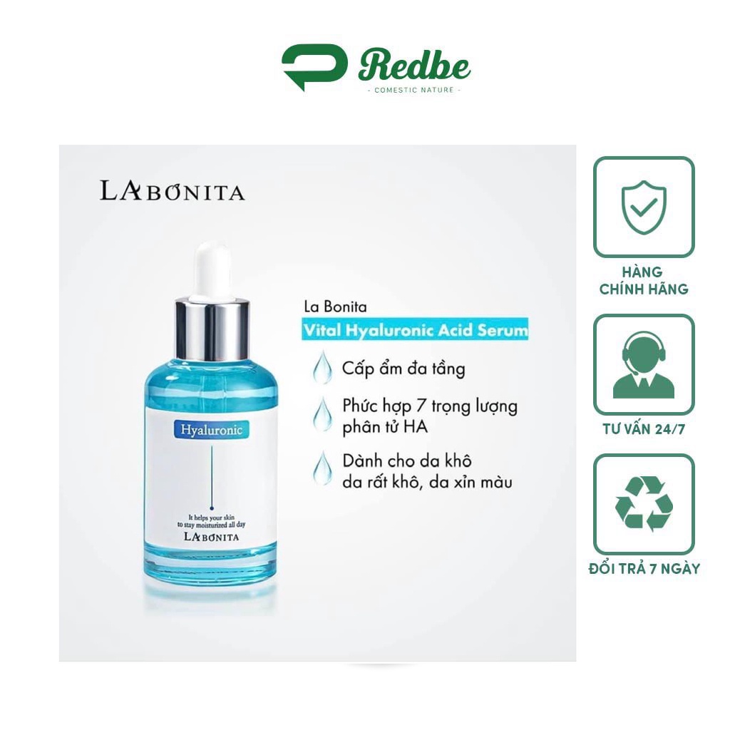 Serum Dưỡng Ẩm Sáng Da & Tăng Độ Đàn Hồi LABONITA Vital Hyaluronic Acid Serum 50ml - MP401