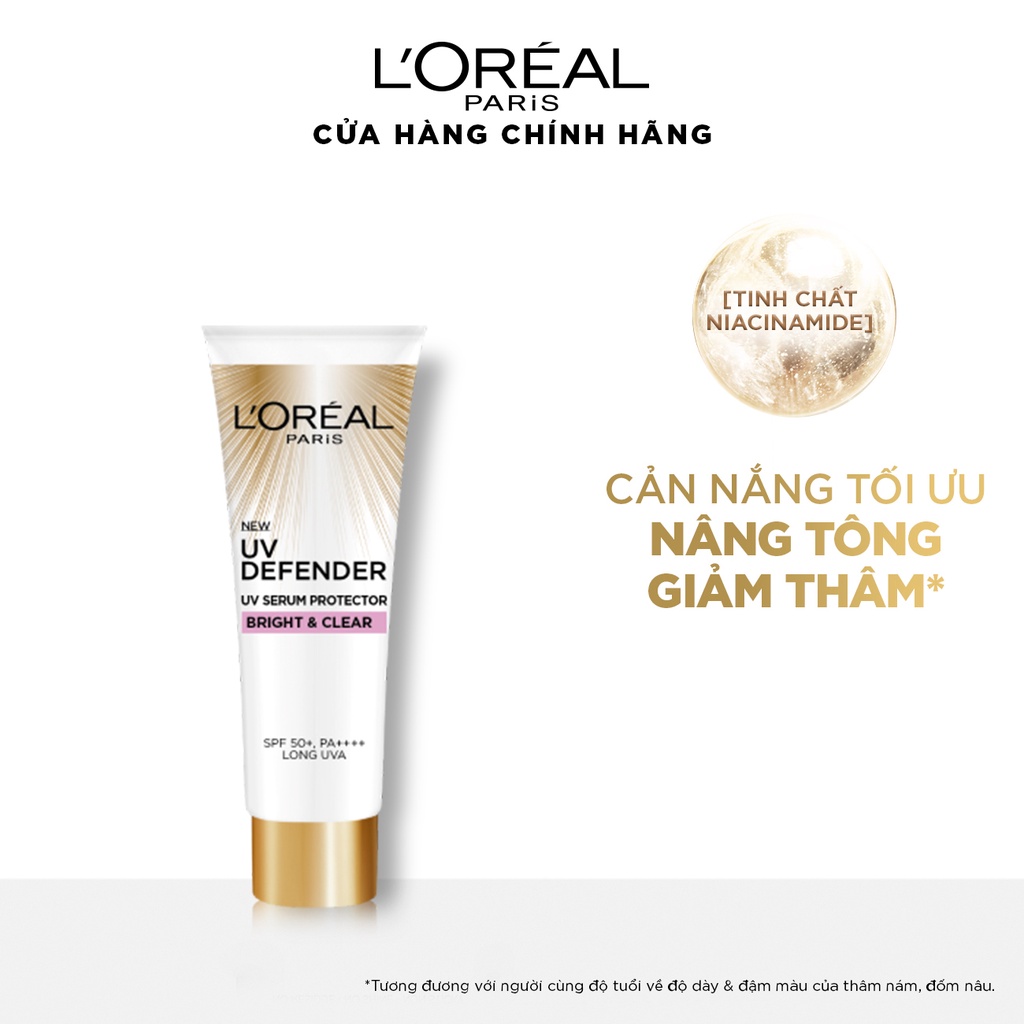 Kem chống nắng nâng tông giảm thâm L’Oreal Paris UV Defender 15ml