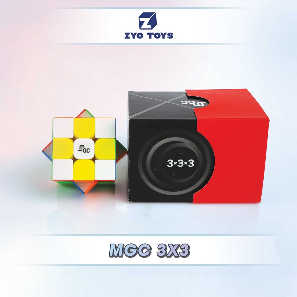 Rubik 3x3 YJ MGC 3 V2 M Có Nam Châm- Khối Lập Phương Rubic MGC 3 Tầng Không Viền- Zyo Toys