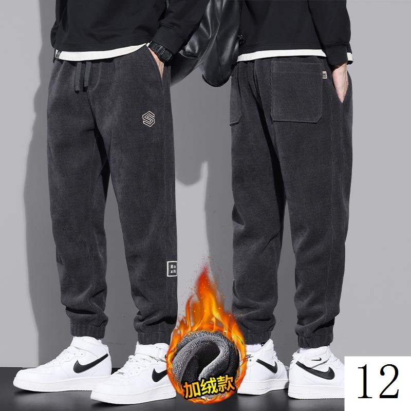 Plus Quần Dài Lót Nhung Dày Dặn Phong Cách Thời Trang Thu Đông 2022 Cho Nam Giới