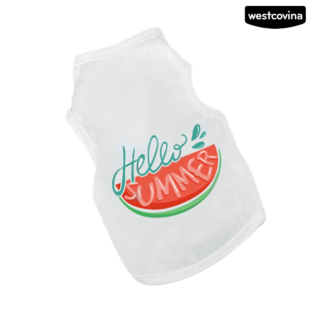 [COD]♘Áo Thun In Hình Thời Trang Đường Phố Thoải Mái Cho Thú Cưng