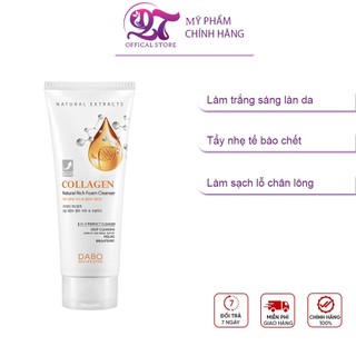 (Hàng chính hãng) Sữa rửa mặt Dabo Collagen Natural Rich Foam Cleanser 180ml