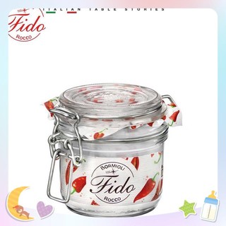 Hũ thủy tinh nắp cài Fido 200ml-Made in Italy