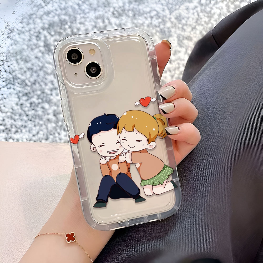 Ốp Điện Thoại In Hình Bé Trai Bé Gái Cho iphone 14promax 11 13 12 7Plus 6 6s XR X XS Max