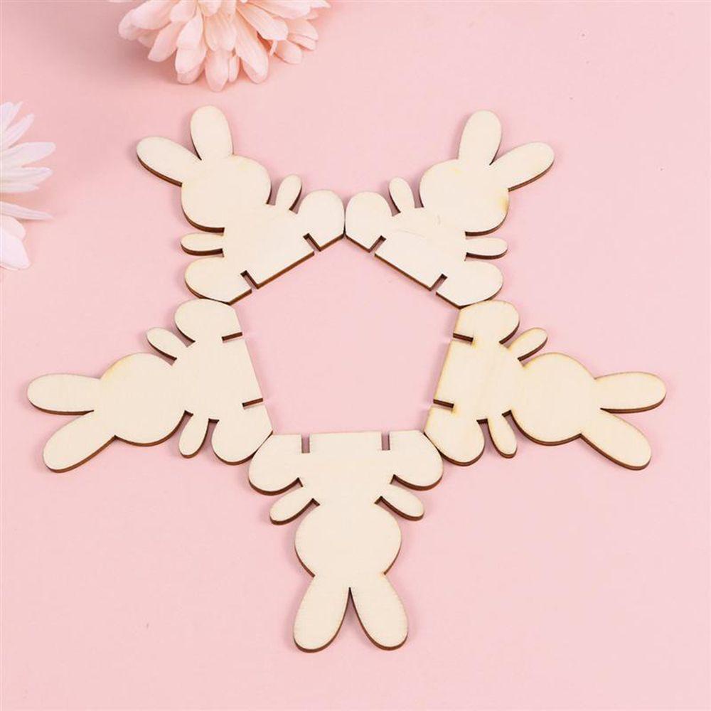 CONOPERY Bộ 10 Mặt Dây Chuyền Bằng Gỗ Dùng Trang Trí Lễ Phục Sinh DIY