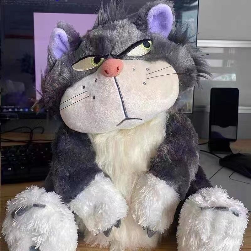 Mèo Lucifer trong Cinderella,  thú nhồi bông quạo quọ đứng form có sẵn size 80cm