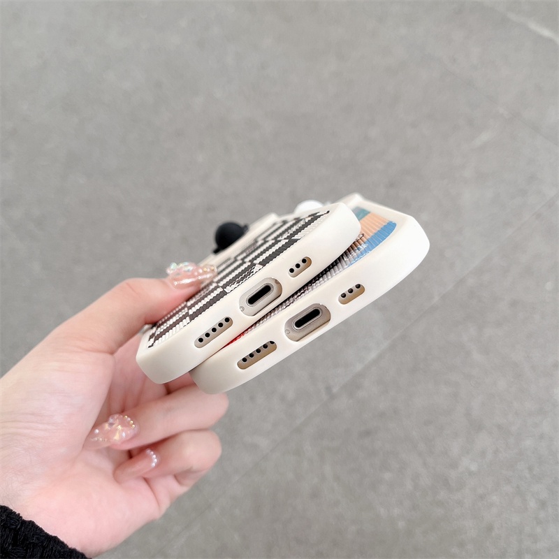 Ốp Điện Thoại TPU Dẻo Họa Tiết Hoạt Hình Chú Gấu Dễ Thương Chống Sốc Cho iphone 14 13 11 12 Pro Max 14 Plus